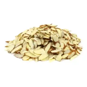 Natural Sliced Raw Almonds - 25 lb. case